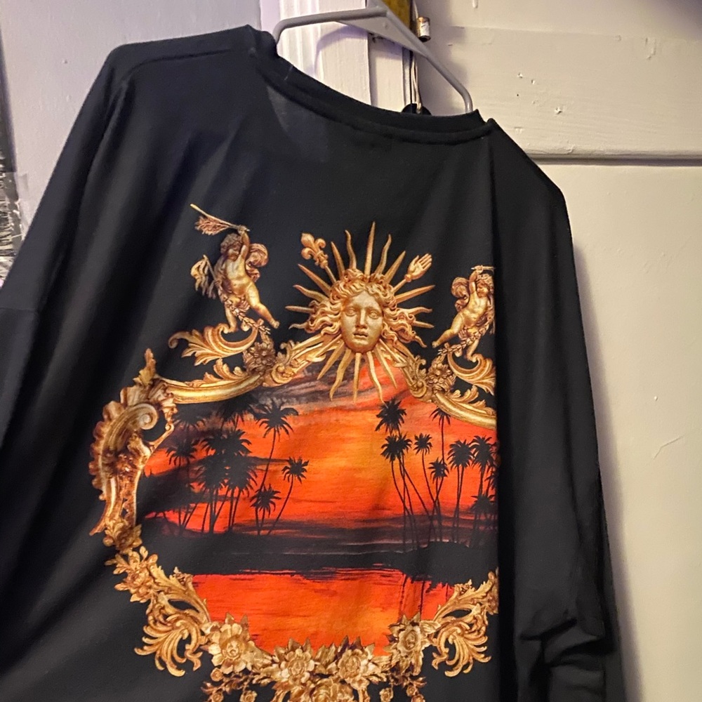 ASOS Black Long Sleeve T-shirt with Back print